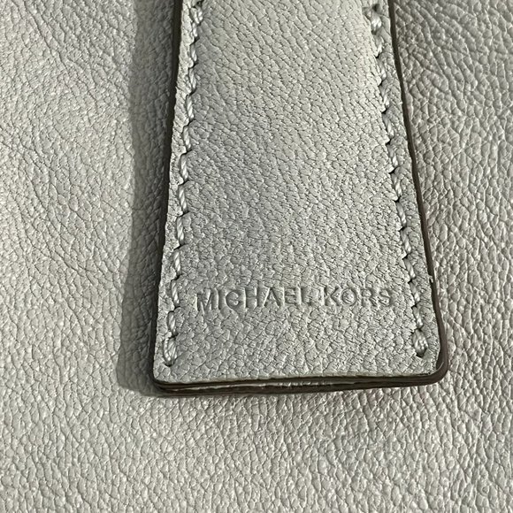 Michael Kors Large Clay Color Hamilton Satchel Tote Bag Padlock Shoulder Strap - Picture 11 of 16